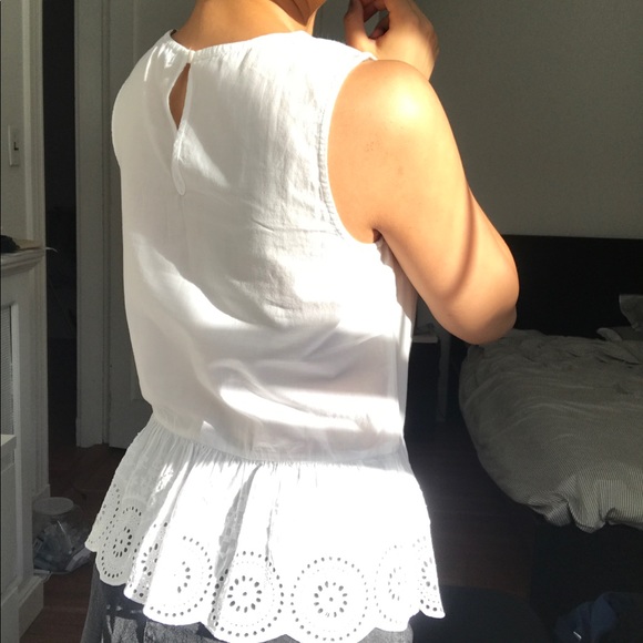 JACK WILLS | white peplum top - Picture 2 of 5